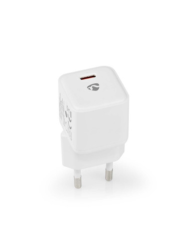 Зарядно за телефон, USB, 230VAC, 5VDC, 20W, бяло, NEDIS
