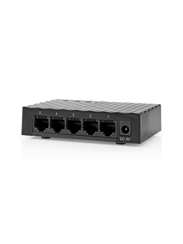 Суич Ethernet, 5-портов, NSWH5P110BK, NEDIS