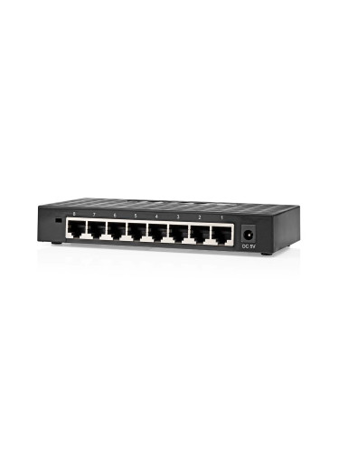 Суич Ethernet, 8-портов, NSWH8P110BK, NEDIS