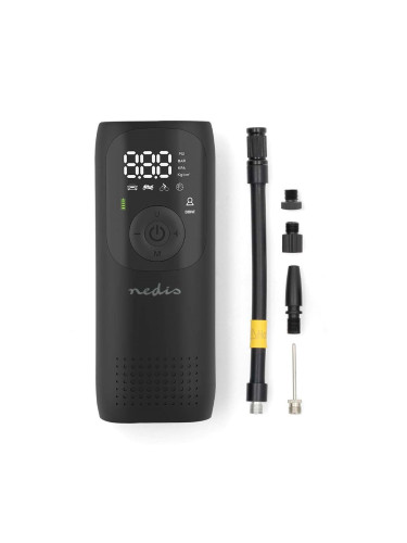 Преносим въздушен компресор PAAC10BK, 5VDC, LED, USB-C, 10.3 bar