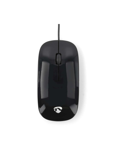 Оптична мишка, NEDIS, MSWD200BK, USB, 3 бутона, черна