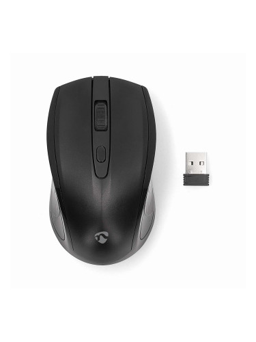 Безжична мишка MSWS106BK, USB, 4 бутона, черна, NEDIS