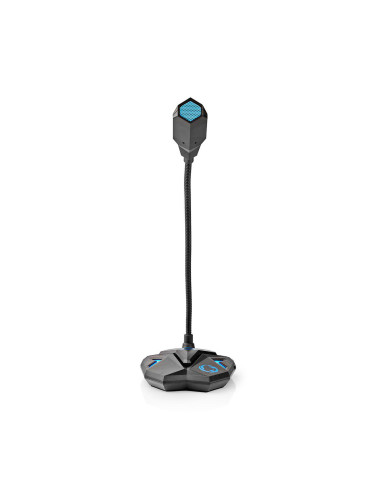 Микрофон GMICGU100BK, настолен за гейминг и стрийминг, USB