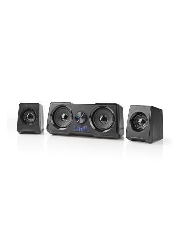 Тонколони със субуфер, за компютър, USB, 48W, RMS 16W, черни, GSPR21022BK, NEDIS