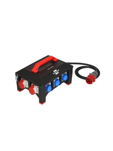 Разклонител - дистрибутор с 9 предпазители, 9 гнезда, 3xCEE + 6x шуко, 5x4mm2, IP44, Brennenstuhl 9150320061