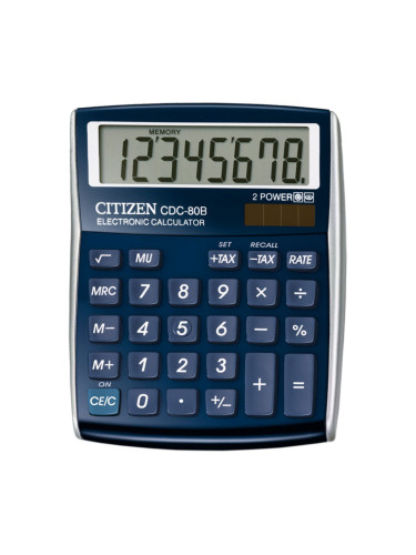 Калкулатор Citizen CDC80BL наст.8раз син