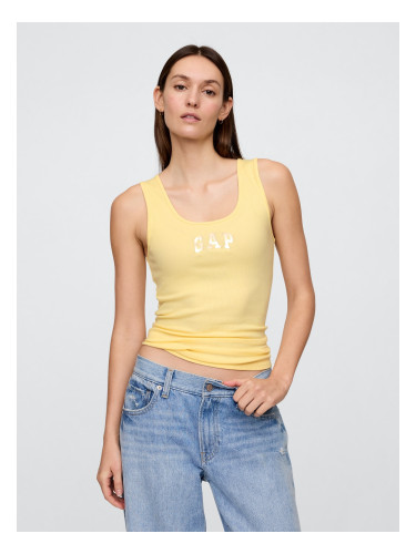 GAP Ribbed Tank Top with Logo - Women's