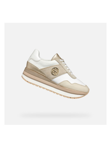 White women's sneakers Geox Nekency - Women's