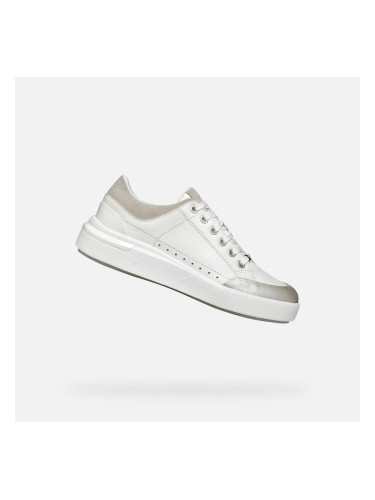White women's sneakers Geox Dalyla - Women's