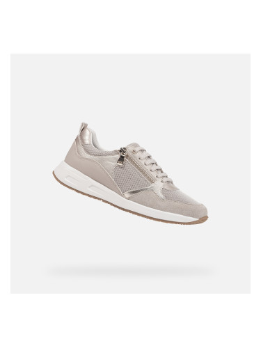 Beige women's sneakers Geox Bulmya - Women's