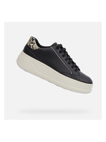 Black women's sneakers Geox Spherica ECUB-2 - Women's