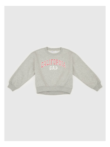 GAP Kids Oversize Sweatshirt with Logo - Girls