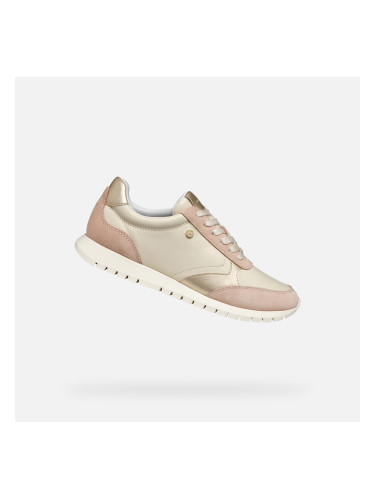Cream women's sneakers Geox Sukie 2.0 - Women's