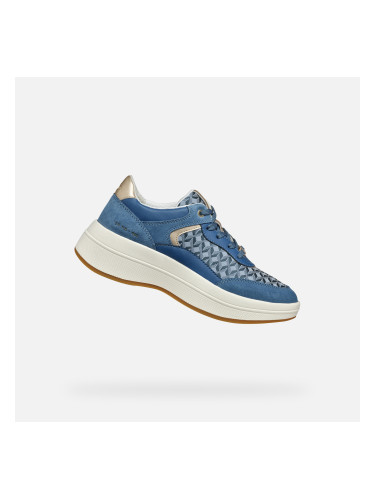 Light blue women's sneakers Geox Spherica ECUB-3 - Women's