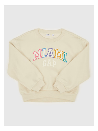 GAP Children's oversize sweatshirt with logo - Girls