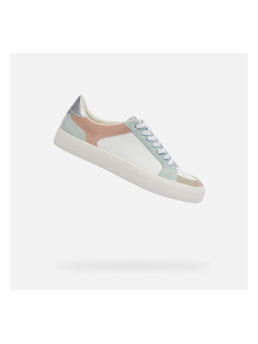 Light green women's sneakers Geox Emmeleny - Women's