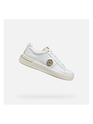 White women's sneakers Geox Dalyla - Women's