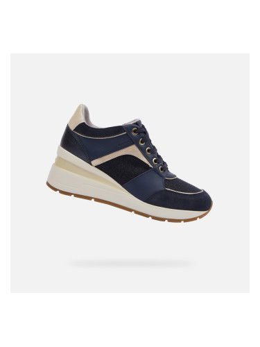 Dark blue women's sneakers Geox Zosma - Women's