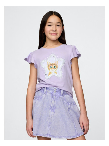 GAP Kids' T-shirt with sequins - Girls