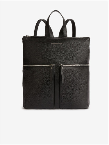 Black Women's Leather Backpack Geox Borsa - Women