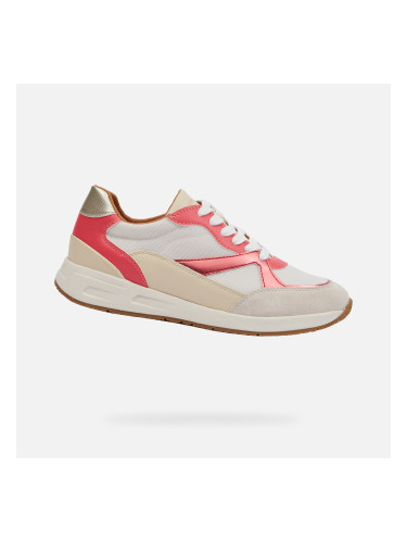 White women's sneakers Geox Bulmya - Women's