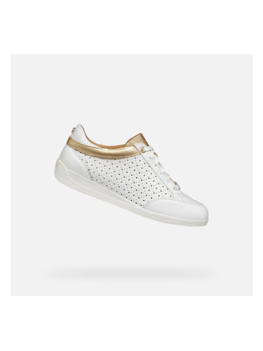 White women's sneakers Geox Myria - Women's
