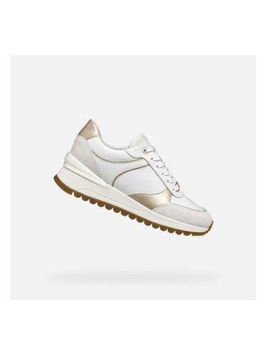 White women's sneakers Geox Desya - Women's