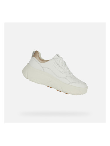 White Women's Geox Nebula 2.0 X Sneakers - Women's