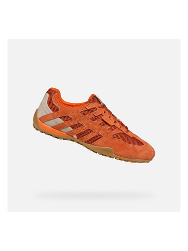 Orange men's sneakers Geox Snake Original - Men's