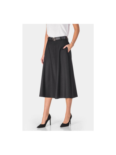 Разкроена черна пола 2755-09 Gazaline