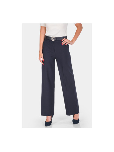 Разкроен дамски панталон с колан 54560P-18 KADELLI