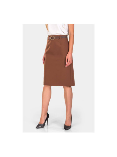 Елегантна пола с колан 1570-21 Mare Sole