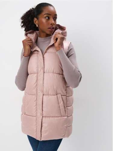 Mohito - Капитониран елек - розово