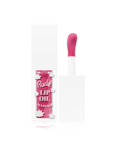 Rude Cosmetics Lip Oil Massage масло от нар с хидратиращ ефект цвят Strawberry Sauna 4 мл.