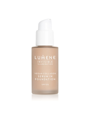 Lumene Invisible Illumination Vegan Collagen Serum in Foundation лек фон дьо тен с подхранващ ефект SPF 30 2 30 мл.