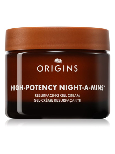 Origins High-Potency Night-A-Mins™ Oil-Free Resurfacing Gel Cream With Fruit-Derived AHAs стягащ хидратиращ крем за всички типове кожа на лицето 50 мл
