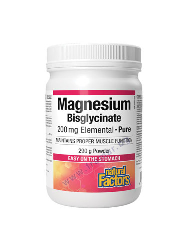 МАГНЕЗИЕВ БИСГЛИЦИНАТ пудра 290 г НАТУРАЛ ФАКТОРС 