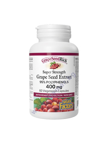 ГРОЗДОВО СЕМЕ капсули 400 мг * 60 НАТУРАЛ ФАКТОРС