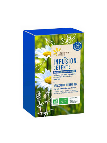 Успокояващ чай за нервната система, БИО 20 филтърни пакетчета | Fleurance Nature