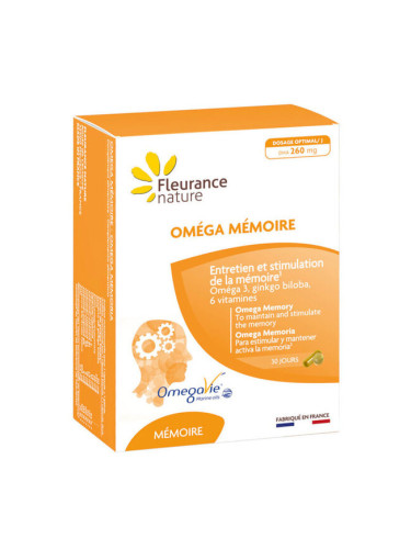 Омега + формула за памет, 60 капсули, дуо опаковка | Fleurance Nature