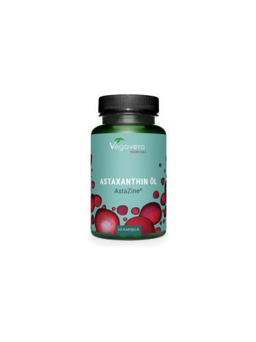Astaxantin Astazine® - Астаксантин, 90 капсули Vegavero