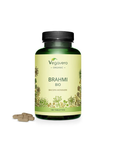 Brahmi BIO – Bacopa Monieri БИО - Брахми – Бакопа Мониери, 180 таблетки Vegavero