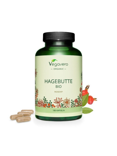 Hagebutte Bio/ Био Шипка, 180 капсули, 100% Vegan Vegavero