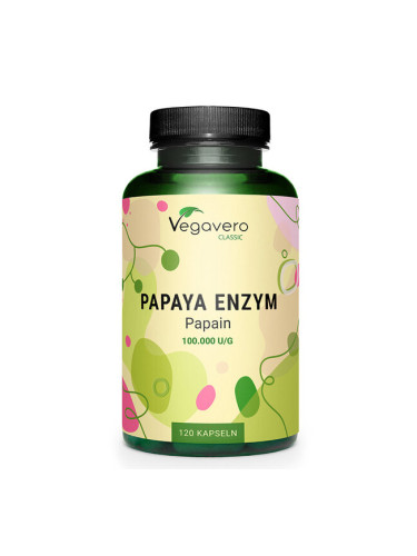 Добро храносмилане - Папая ензими, 700 mg х 120 капсули