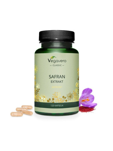 Safran Extrakt/ Шафран екстракт, 120 капсули, 100% Vegan Vegavero