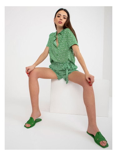 Blouse-D73771M11063A-green