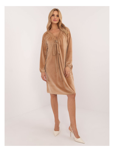 Dress-DHJ-SK-19890.86P-camel