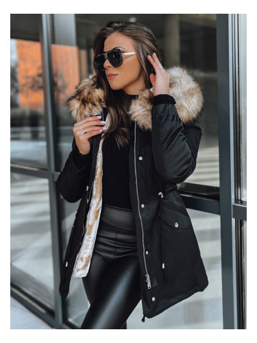 Kurtka zimowa damska parka GARNET czarna Dstreet