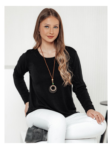 Черна блуза LUCERIA с колие