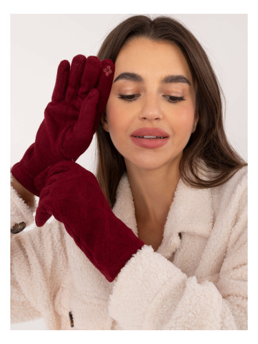 Gloves-AT-RK-23901.22-burgundy